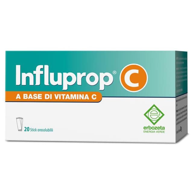 Influprop C Sticks – 20 sticks orales con vitamina C, acerola y equinácea