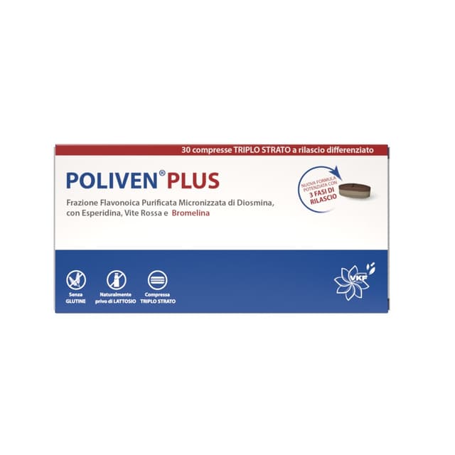 Diosmina + Hesperidina – 30 comprimidos | Poliven PLUS