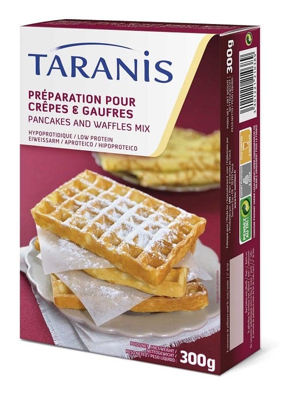 Taranis Preparado para Crepes y Gofres – bajo en proteínas