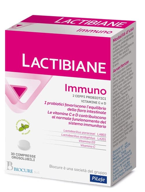 Probióticos con bacterias del ácido láctico e inulina – 30 comprimidos | Lactibiane Immuno