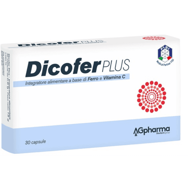 Hierro 30 mg + Vitamina C – 30 cápsulas | Dicofer Plus