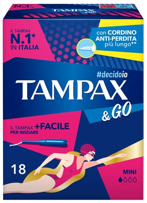 Tampax &Go Mini Tampones – 18 unidades