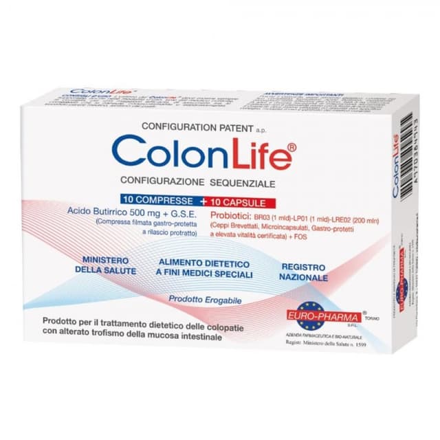 Colonlife – 10 comprimidos + 10 cápsulas para el intestino