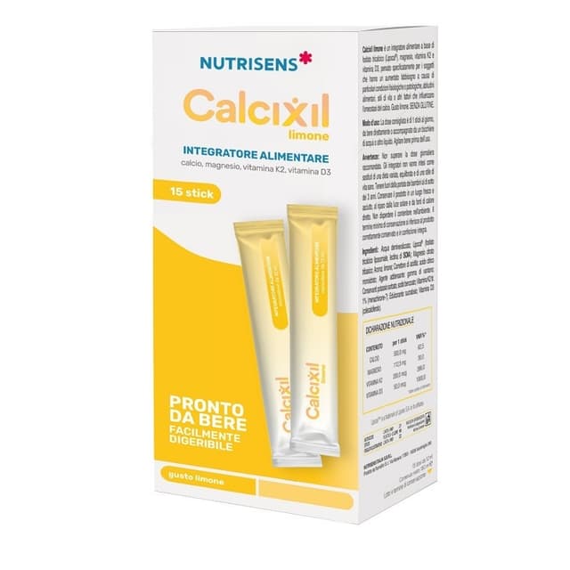 Magnesio + Vitamina D3 – 15 sobres | Calcixil Limón