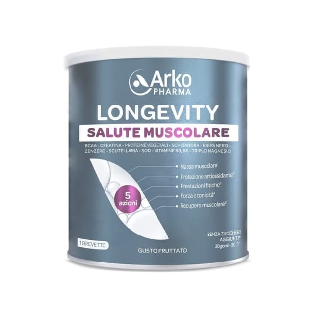 Longevity Salute Muscolare – Polvo 285 g para la musculatura