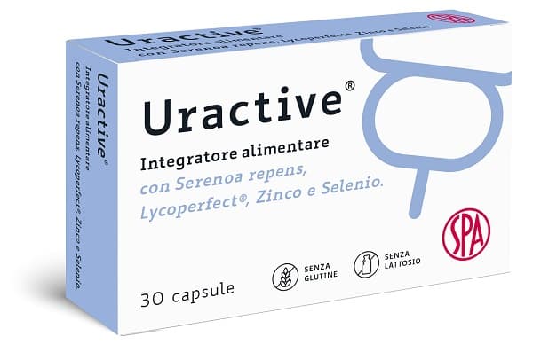 Uractive – 30 cápsulas de complemento alimenticio para próstata y vías urinarias